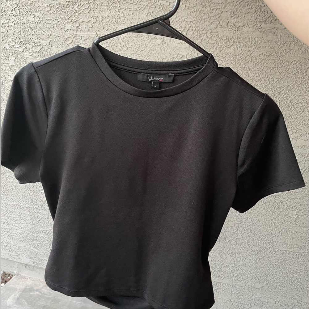 Cropped dress shirt